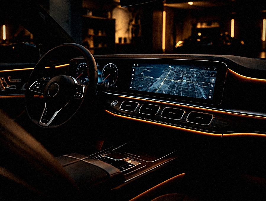 Mercedes-Benz S-Class · навигационный блок Air Touch 9